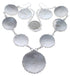 Multicolor Southwest Sterling Silver Link Necklace Set PX37831